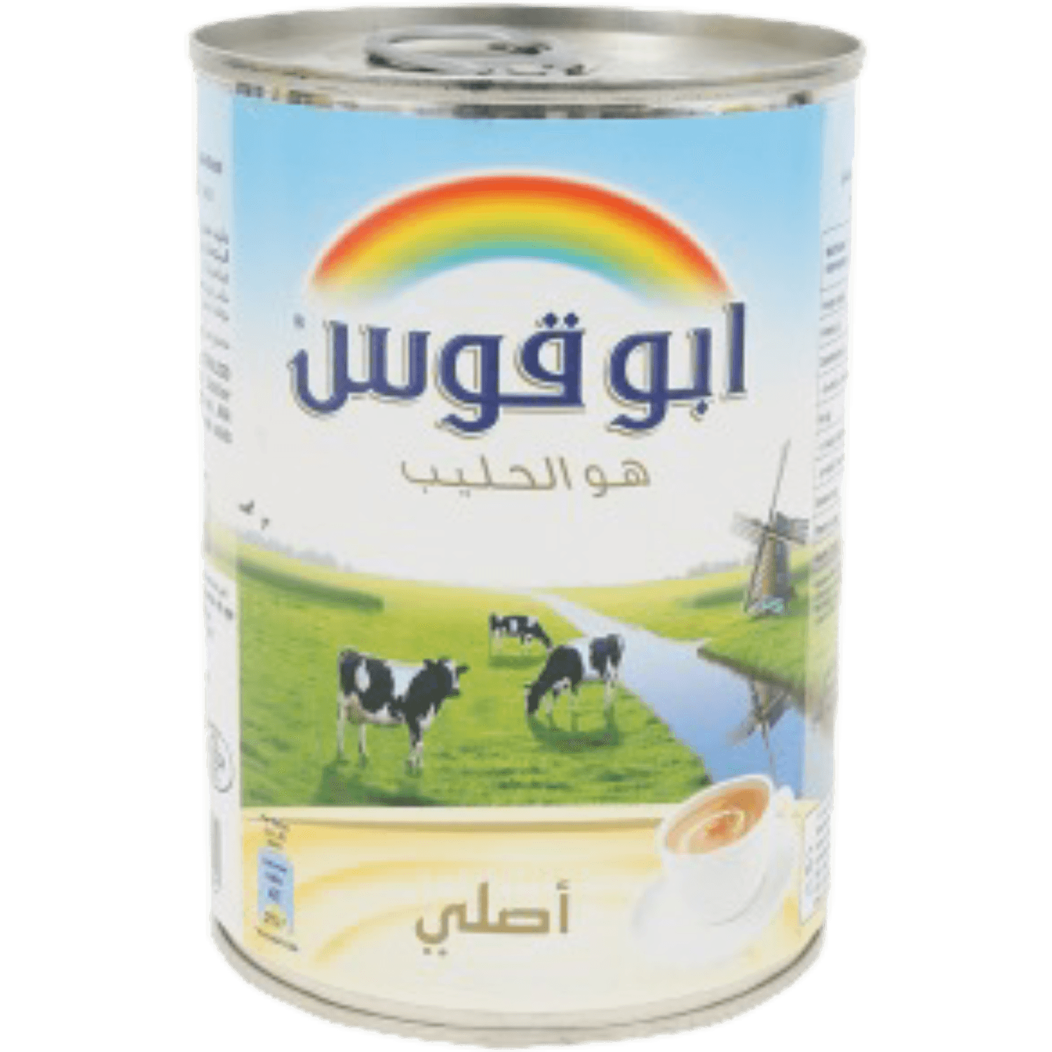 ابو قوس - حليب مبخر الاصلي - 170 غرام - حليب مبخر ومبيضات قهوة - (170G) - (EA1)