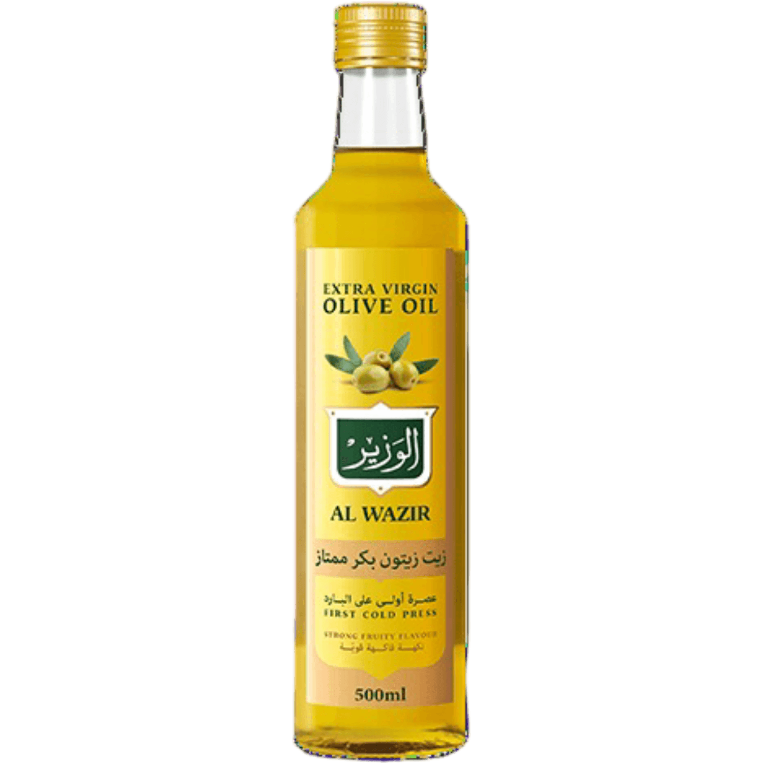 الوزير - زيت زيتون بكر ممتاز عصرة اولى على البارد 500 مل - زيت زيتون - (500ML) - (EA1)