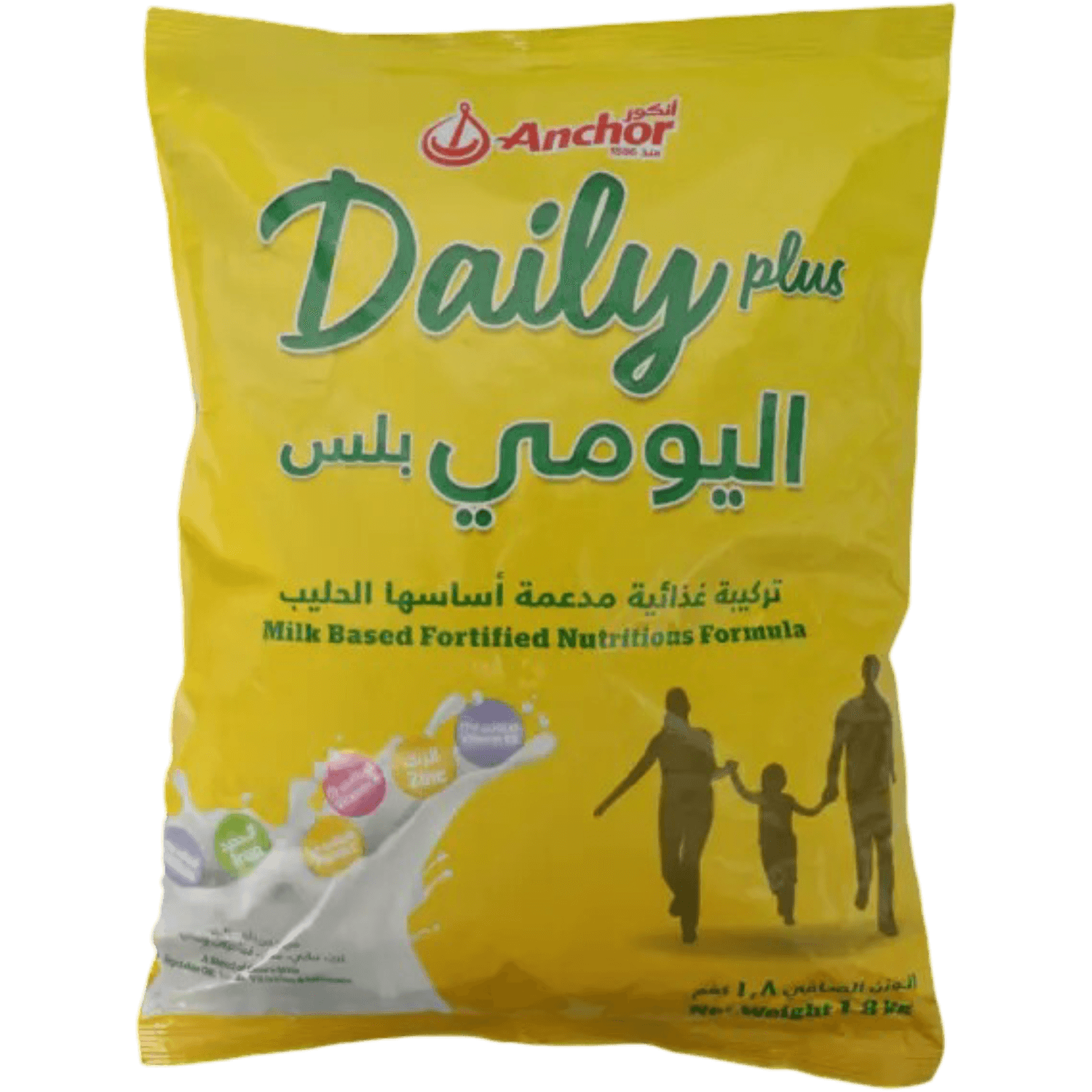 أنكور - حليب مسحوق ال اليومي بلس - 1.8 كيلو - حليب بودرة - (1.8KG) - (EA1)