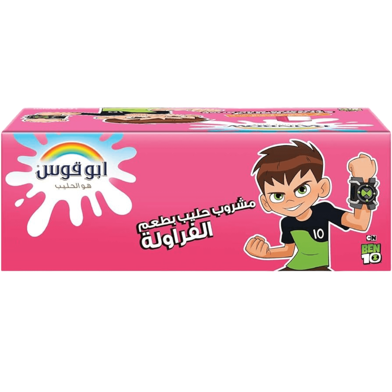 ابو قوس حليب بالفراولة 200 مل - حليب طويل الأجل - (18*200G) - (CS18)
