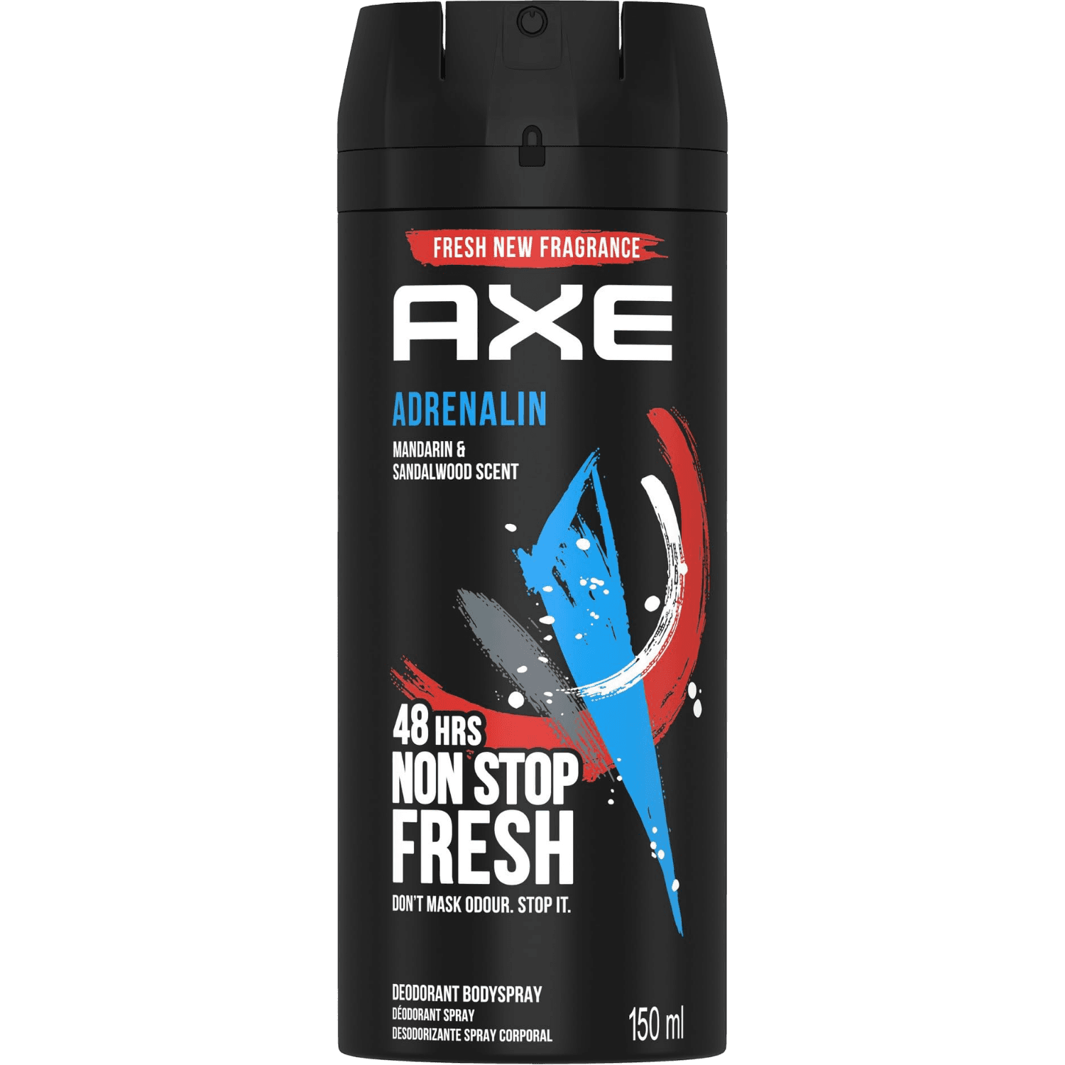 اكس مزيل عرق بخاخ ادرينالين انتعاش 150 م - مزيلات العرق - (150ML) - (EA1)